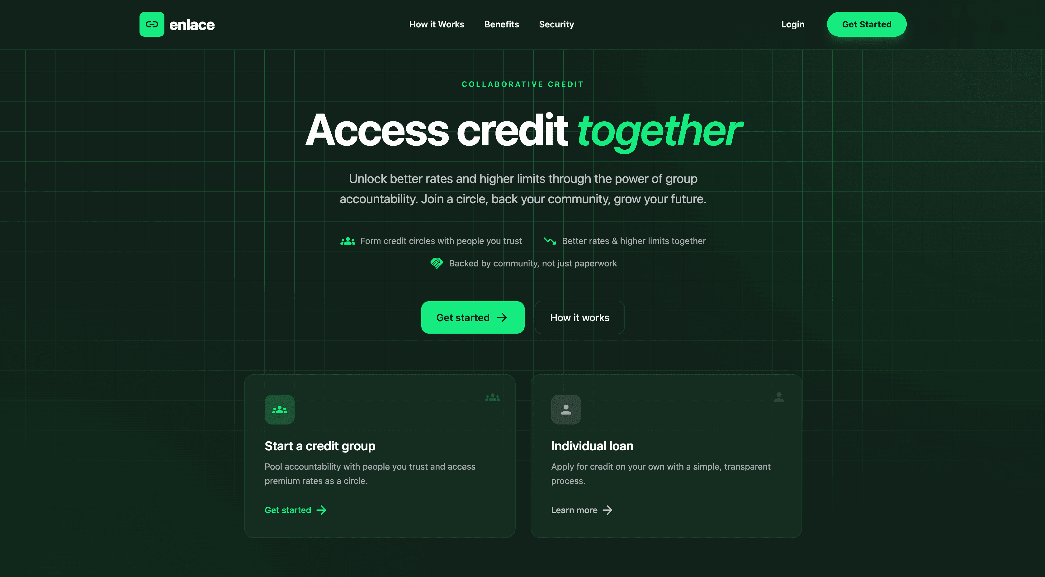 Enlace Group Lending screenshot